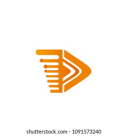 fast car vector logo letters