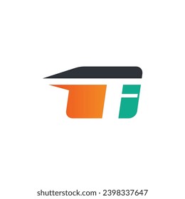 Fast card logo with letters ready to use for your needs.