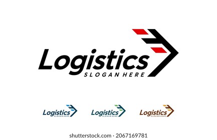 Fast Cargo Delivery logo designs concept vector, Logistics logo symbol icon