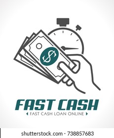 Fast Cash Concept - Quick Loan Concept 