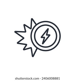 icono de carga rápida. vector.Curso editable.Signo de estilo lineal para uso de diseño web,logotipo.Ilustración de símbolo.