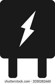 Fast charger icon vector, quick charging vector 