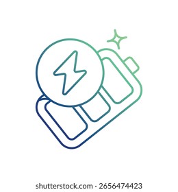fast charger icon with white background vector stock illustration
