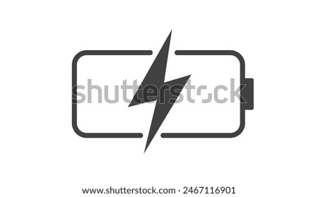 Fast charging battery icon. Charging Battery Energy. Vector illustration.