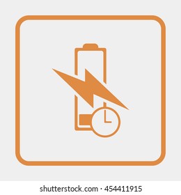 Fast charging icon.