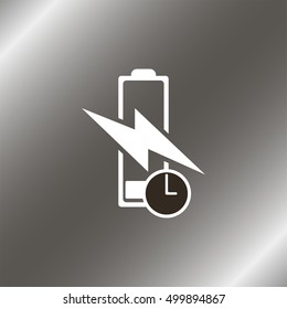 Fast charging icon.