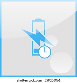 Fast charging icon.