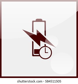 Fast charging icon.