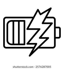Fast Charging Icon Element For Design