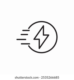 fast charging icon sign vector