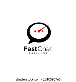 Fast Chat Logo Template Design, Talk Logo, designed for chat applications