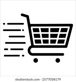 Fast Checkout Icon Element For Design