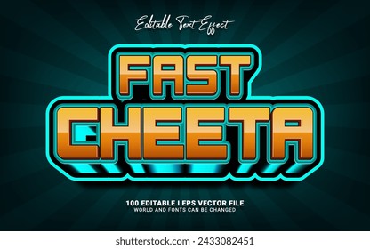 fast cheeta gaming text effect