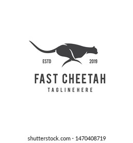 Fast Cheetah Logo Design Template Inspiration - Vector