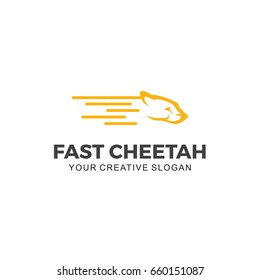 Fast Cheetah Logo Vector Illustration