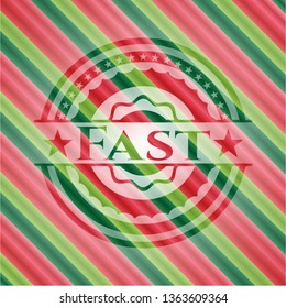 Fast christmas badge.