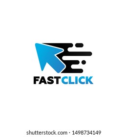 Fast Click Arrow Logo Template Design