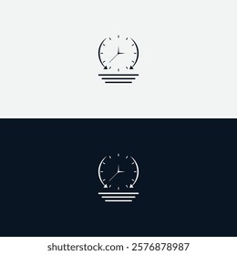 Fast clock icon. Hour, minute, second countdown. Productivity, deadline, express delivery service, schedule concept. Flat vector design isolated illustration on white background.
