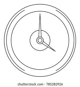 Fast clock icon. Outline illustration of fast clock vector icon for web