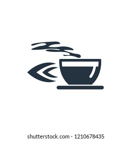 Fast coffee isolated icon on white background, 400 coffee set, logo and sign