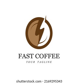 fast coffee Logo Template vector icon design