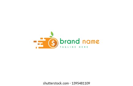 Fast Coin Pay abstract color vector logo design