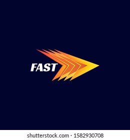 fast color logo design vector abstract