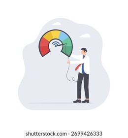 Concepto de tecnología de comunicación rápida 