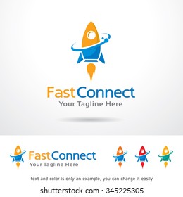 Fast Connect Logo Template Design Vector 