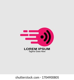 Logotipo de conexión rápida, logotipo de inspiración de conexión rápida, que describe un logotipo de conexión rápido y suave. adecuado para marcas o productos relacionados con la conexión y la transferencia rápida de datos. Tales como 
