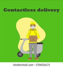 Entrega rápida sin contacto a la puerta