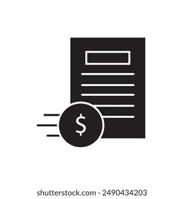 Fast contract icon, template for graphic and web design. vector illustration