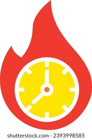 Fast Cook Fire Icon Vector Illustration