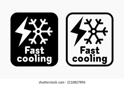 Fast Cooling vector information sign