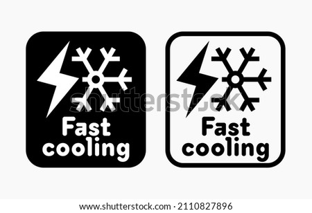 Fast Cooling vector information sign ストックフォト © 
