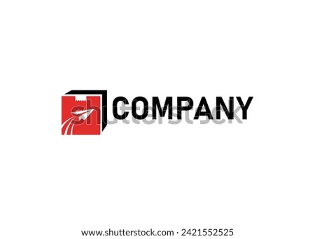 fast courier service logo design
