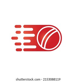 Fast Cricket vector logo design. Speed game logo design concept.	