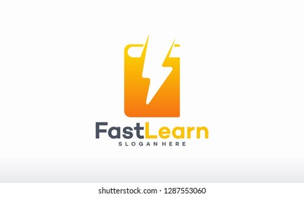 Fast Data logo designs concept vector, Fast book logo template