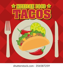 Fast and delicious food graphic design, vector illustration 