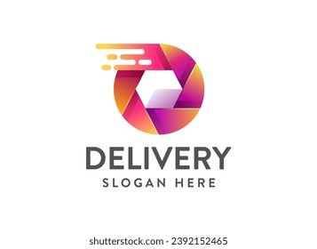 Logo-Design für schnelle Lieferbox