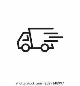 fast delivery car icon sign vector