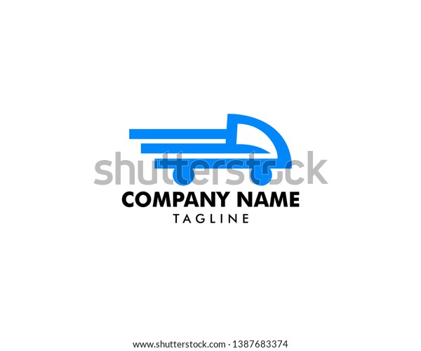 Fast\
Delivery Car Logo Cargo design vector\
template