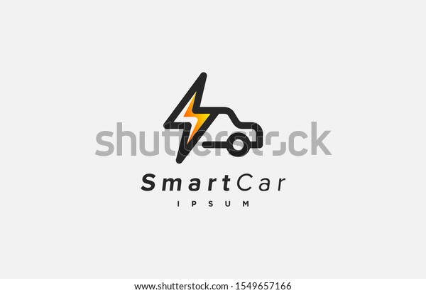 fast delivery car logo template. for your\
business. icon line\
style.