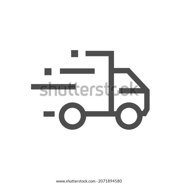 fast\
delivery car simple icon, post car, vector\
design