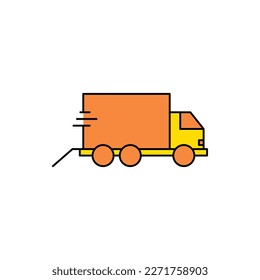 fast delivery car vector icon