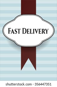 Fast Delivery card or poster
