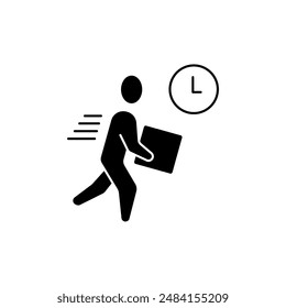 fast delivery concept line icon. Simple element illustration. fast delivery concept outline symbol design.