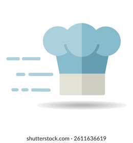 Fast delivery cook vector isolated icon. Graph symbol for cooking web site and apps design, logo, app, UI