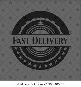 Fast Delivery dark badge