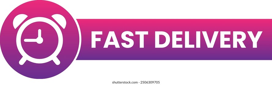 Fast Delivery Ecommerce Icon Call To Action Button Offer Design Marketing Symbol